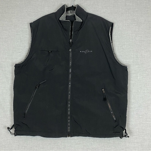 Next Cycle Reversible Vest Sz 2XL Black / Gray Sherpa - Picture 1 of 11